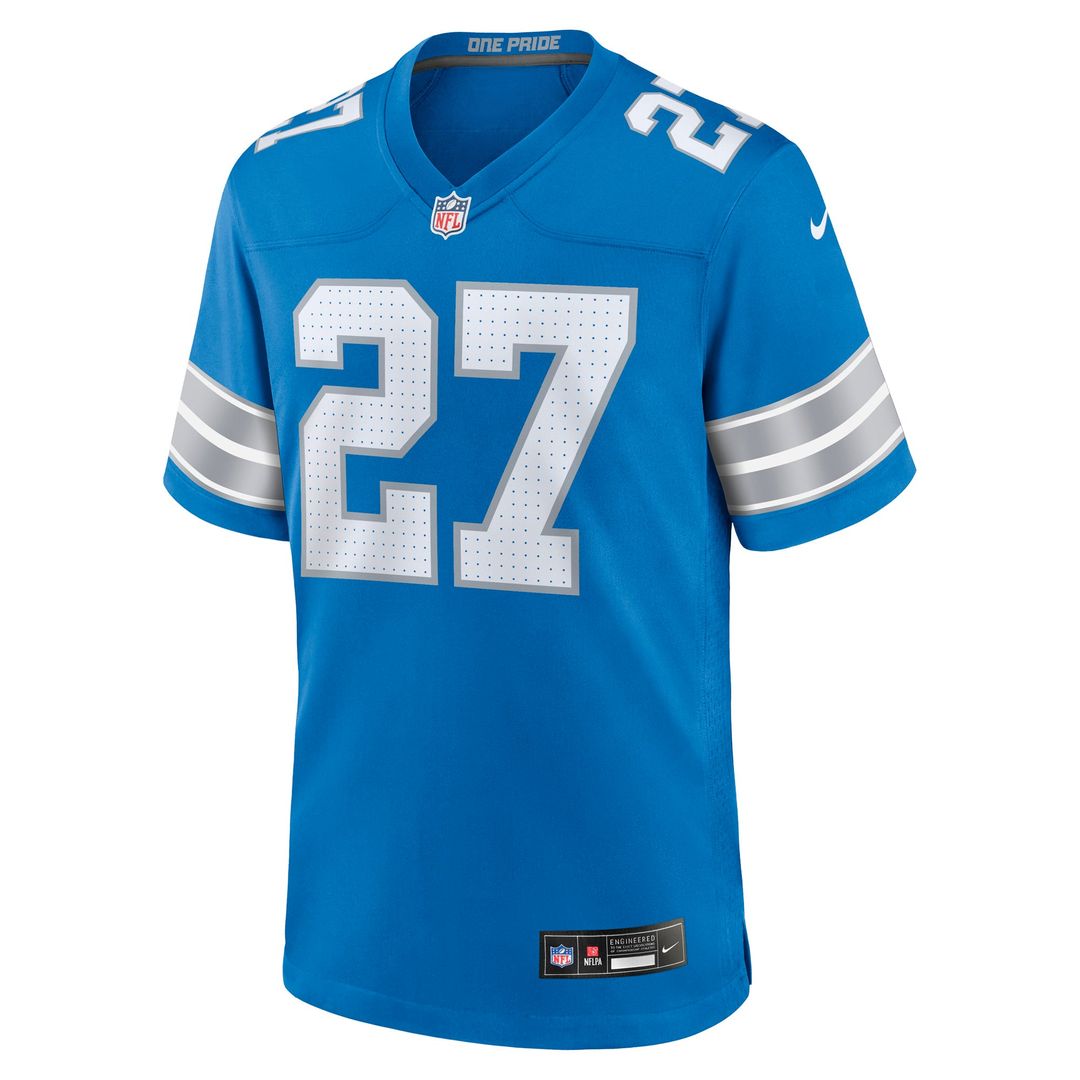 Men's Detroit Lions Christian Izien Blue Team