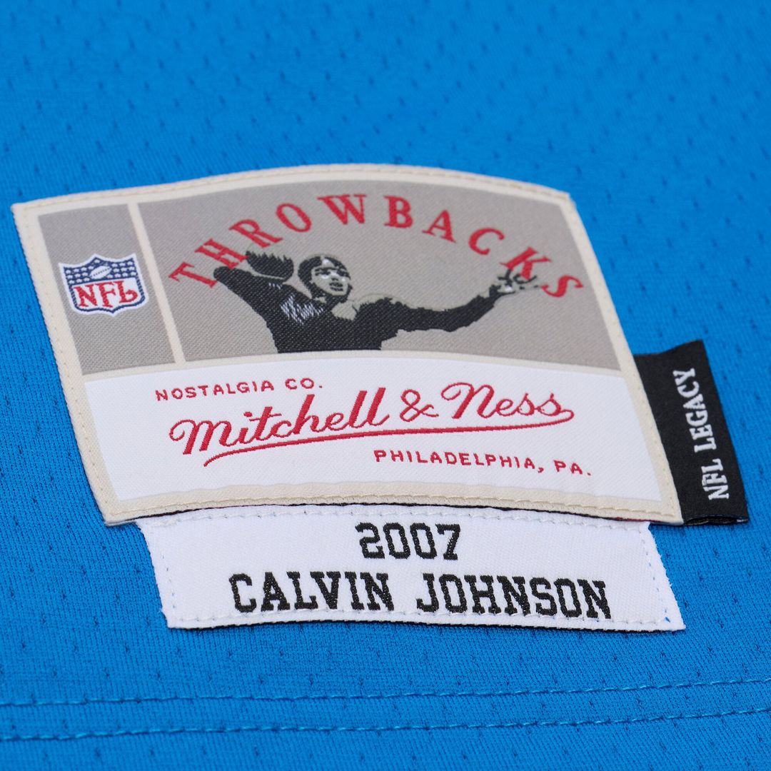Men's Detroit Lions Calvin Johnson Blue 2007 Legacy Replica Jersey