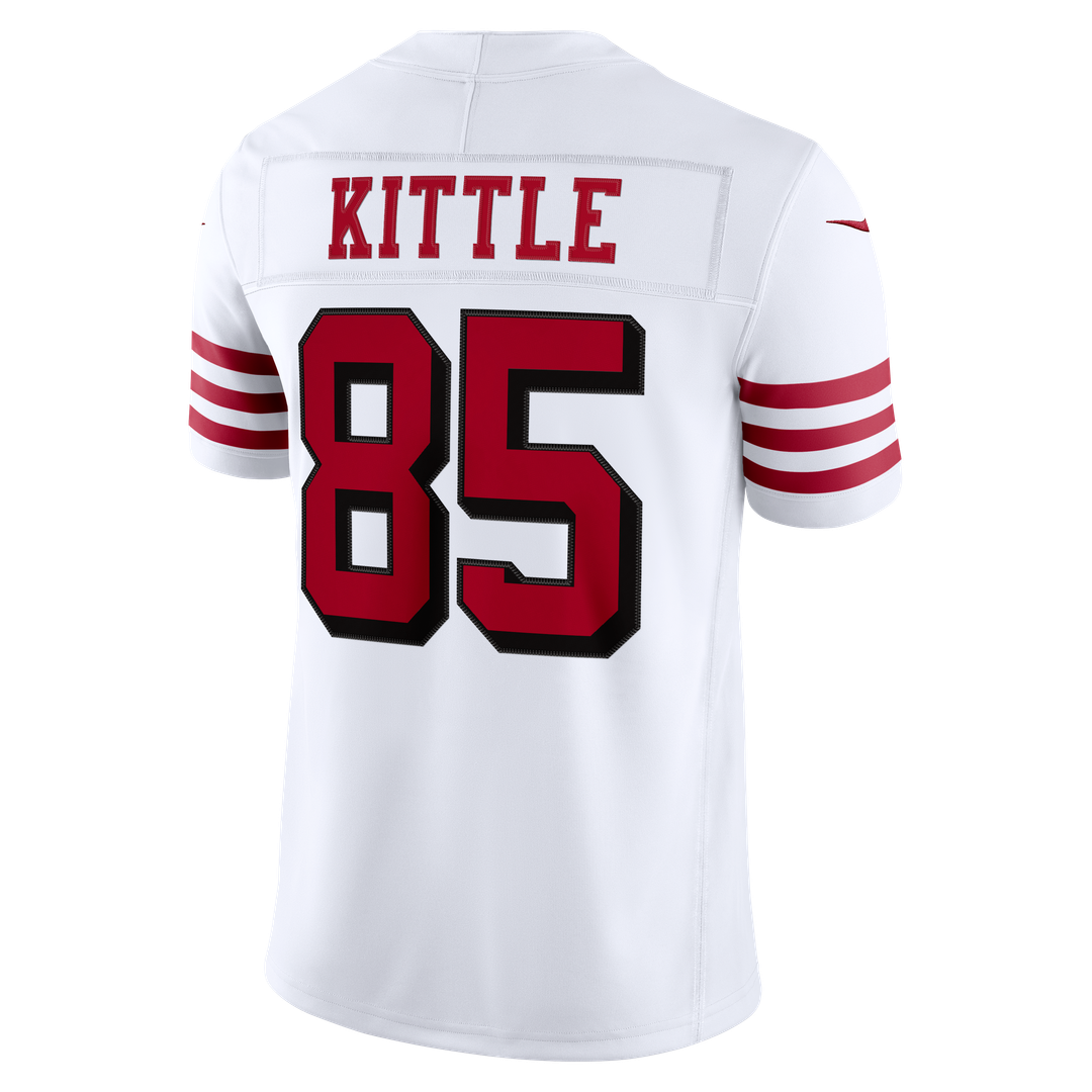 Men's San Francisco 49ers George Kittle White Alternate Vapor F.U.S.E. Stitched
