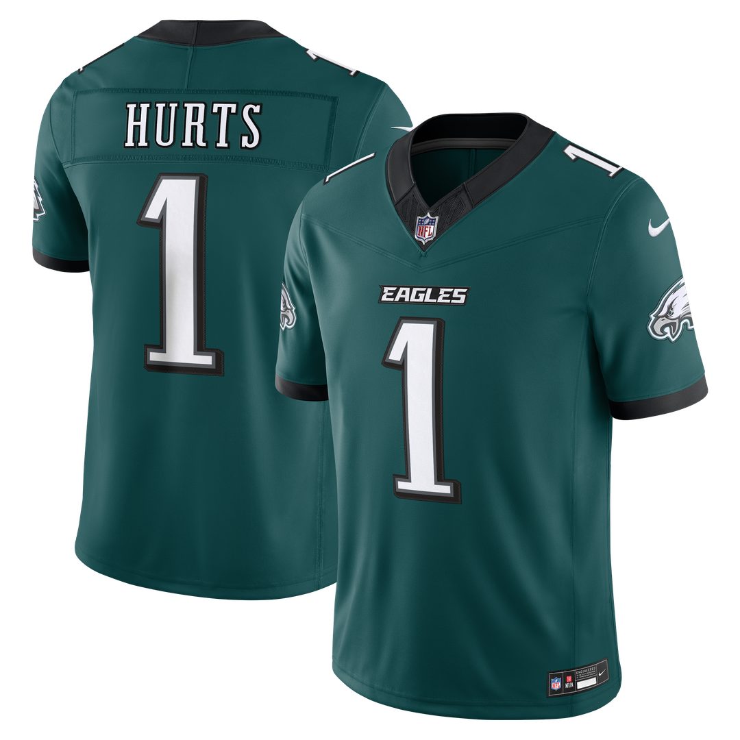 Men's Philadelphia Eagles Jalen Hurts Kelly Green Alternate Vapor F.U.S.E. Stitched
