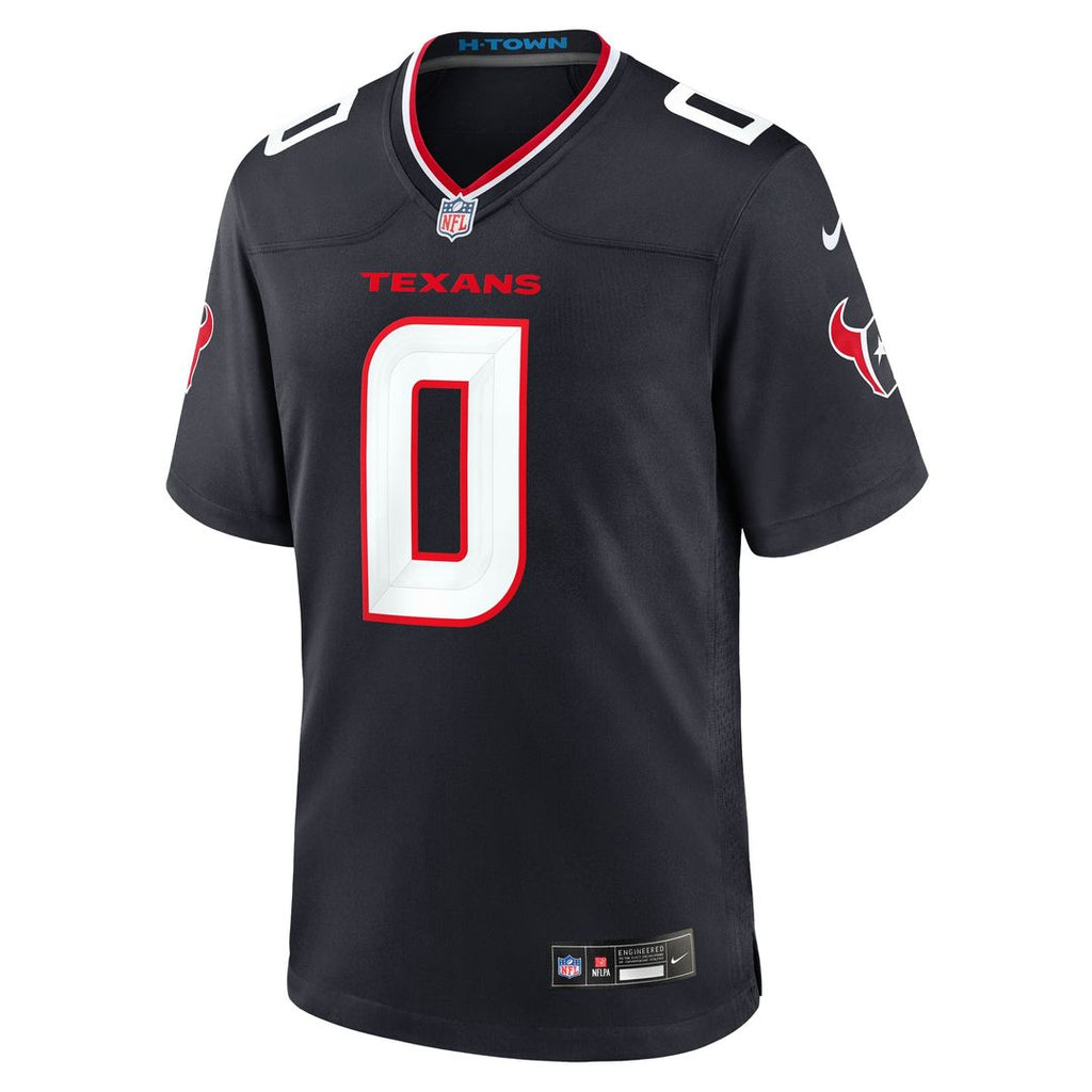 Men's Houston Texans Azeez Al-Shaair Navy Team