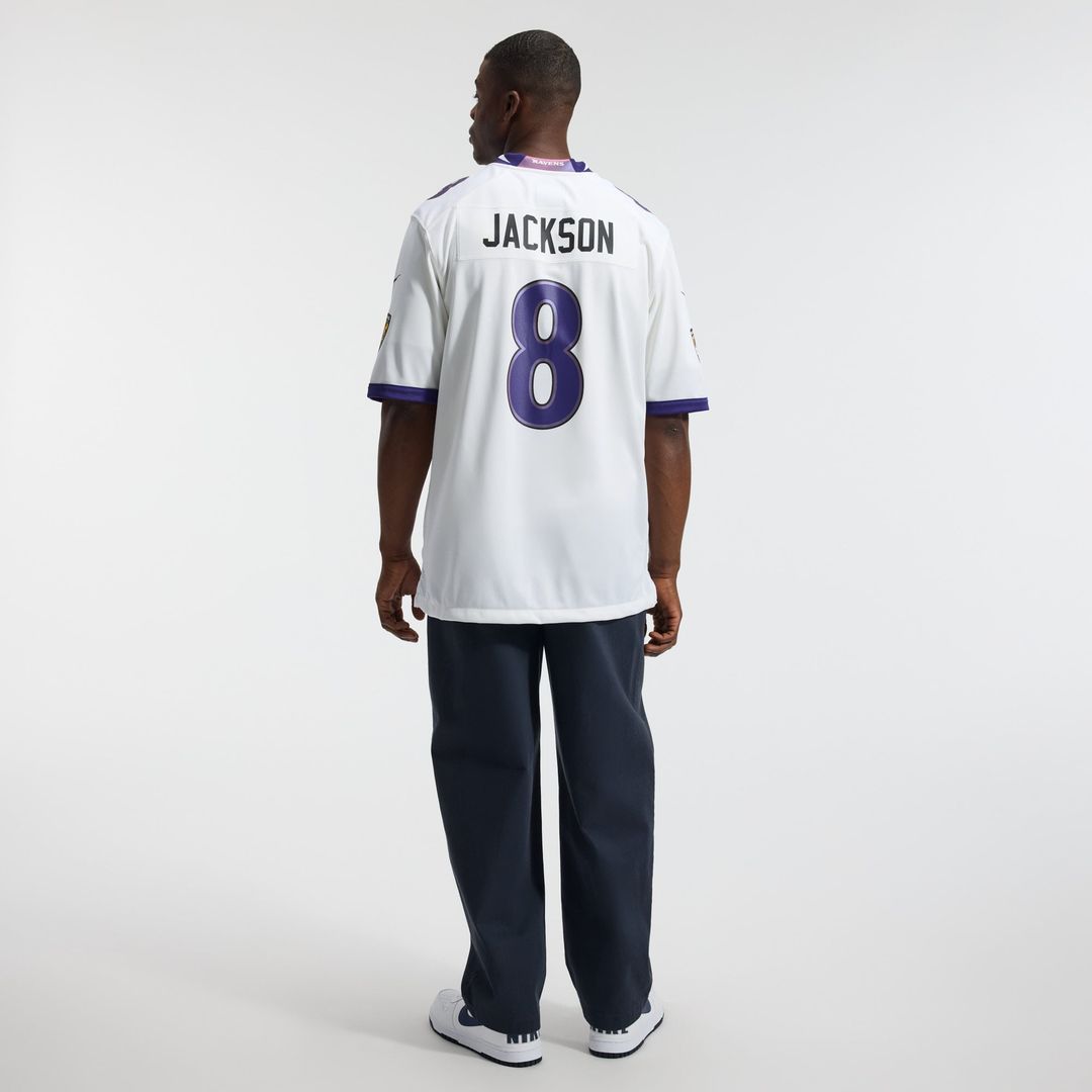 Men's Baltimore Ravens Lamar Jackson White