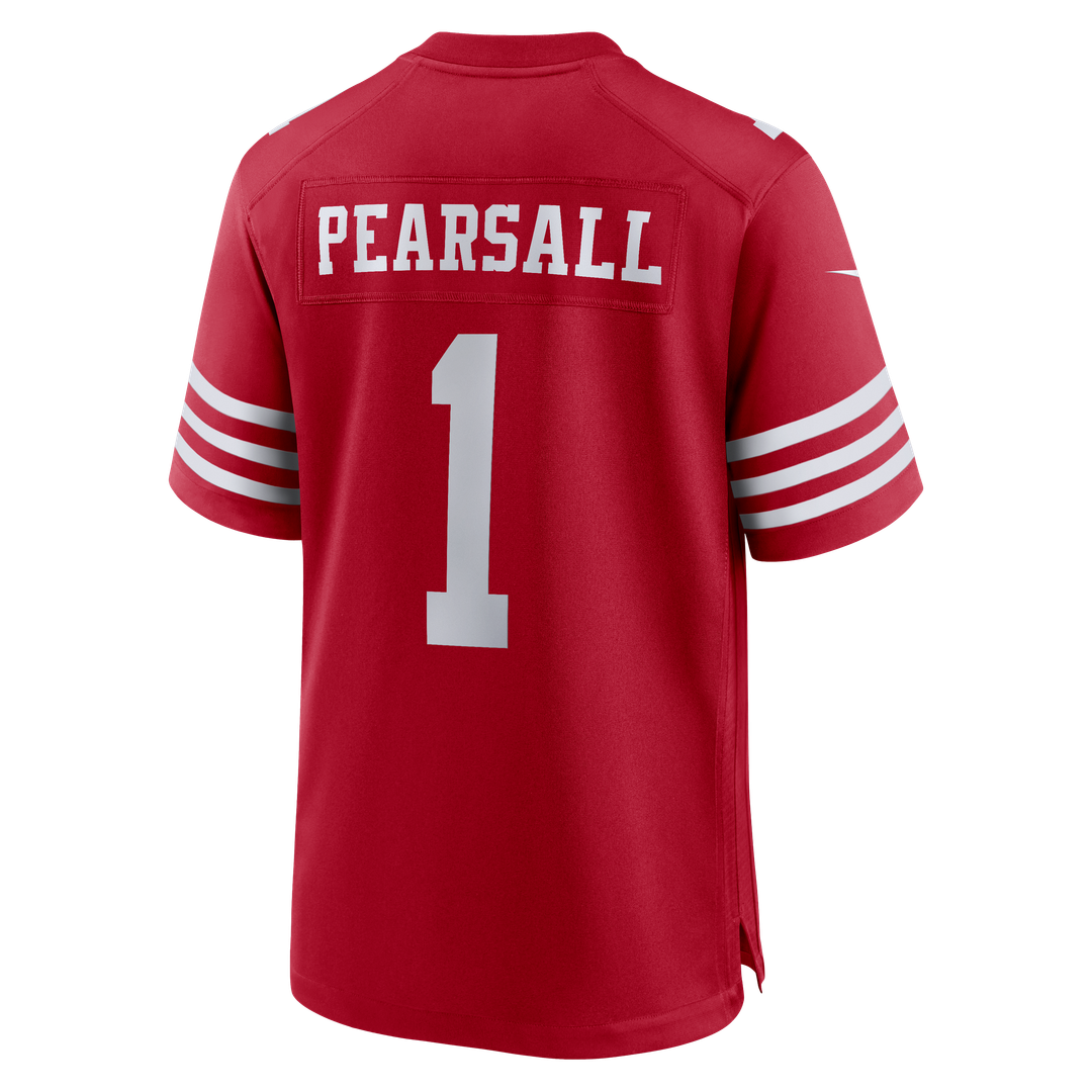 Men's San Francisco 49ers Ricky Pearsall Scarlet 80th Anniversary