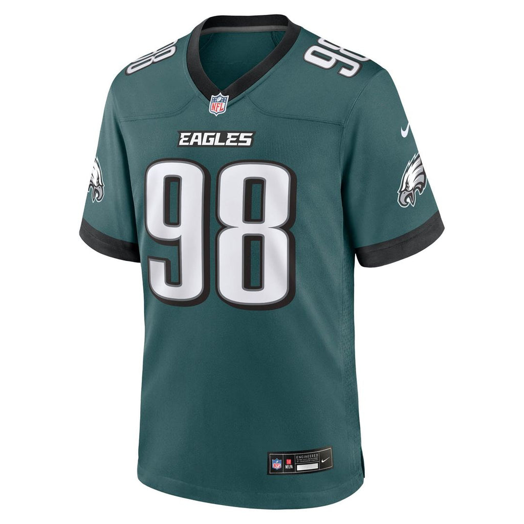 Men's Philadelphia Eagles Jalen Carter Midnight Green Team