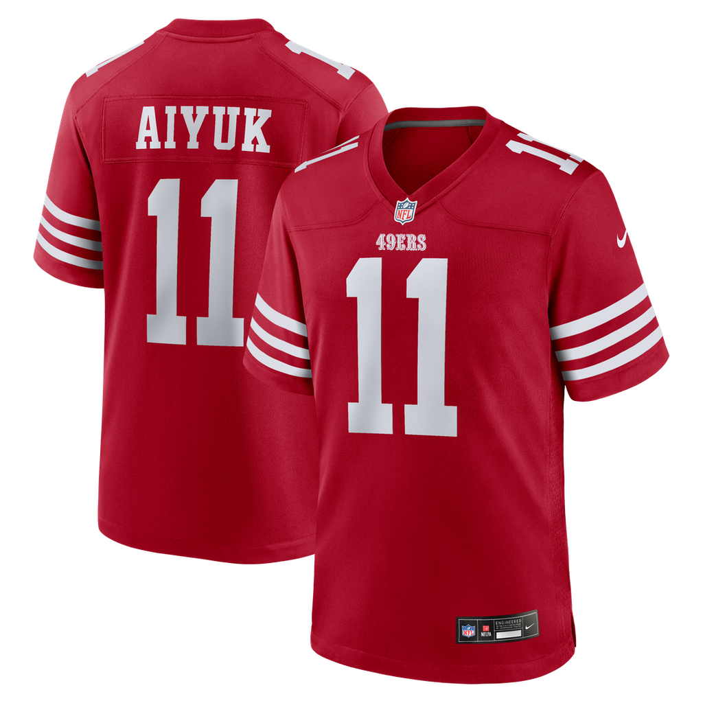 Men's San Francisco 49ers Brandon Aiyuk Scarlet Team Player