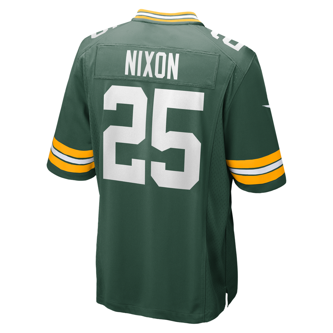 Men's Green Bay Packers Keisean Nixon Green Game Player Jersey