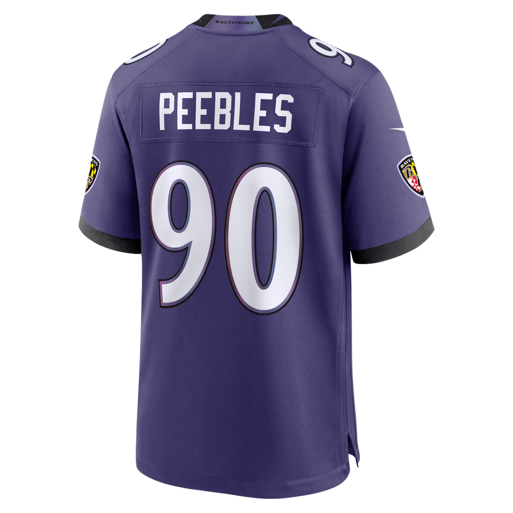 Men's Baltimore Ravens Aeneas Peebles Purple Team