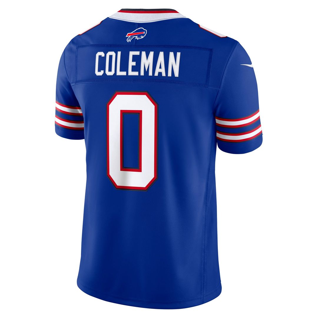 Men's Buffalo Bills Keon Coleman Royal Team Vapor F.U.S.E. Stitched