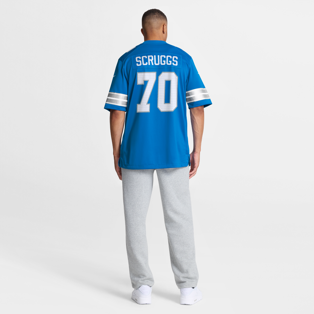 Men's Detroit Lions Juice Scruggs Blue Team