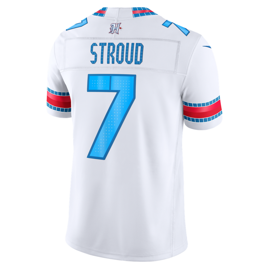 Men's Houston Texans C.J. Stroud White 2026 Rivalries Collection Stitched