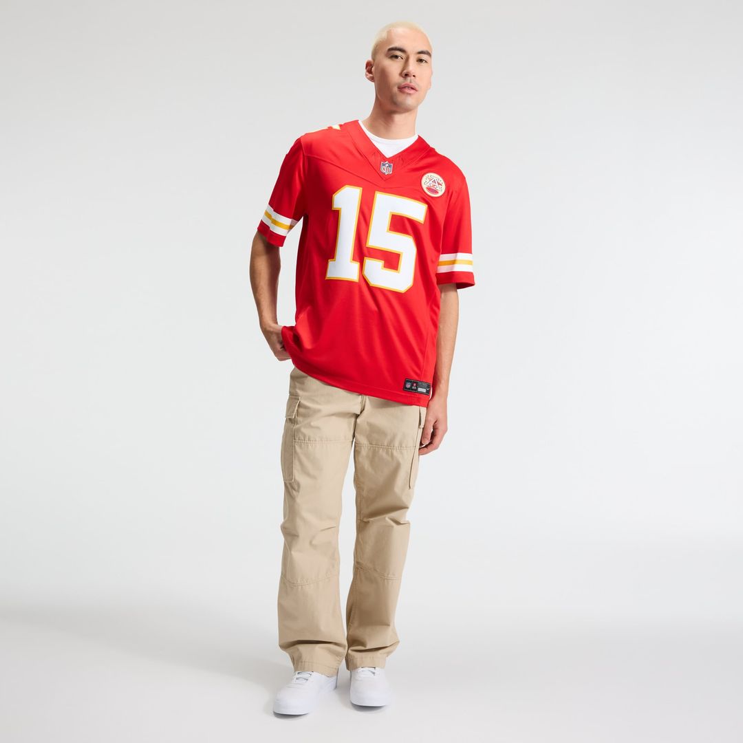 Men's Kansas City Chiefs Patrick Mahomes White Vapor F.U.S.E. Stitched
