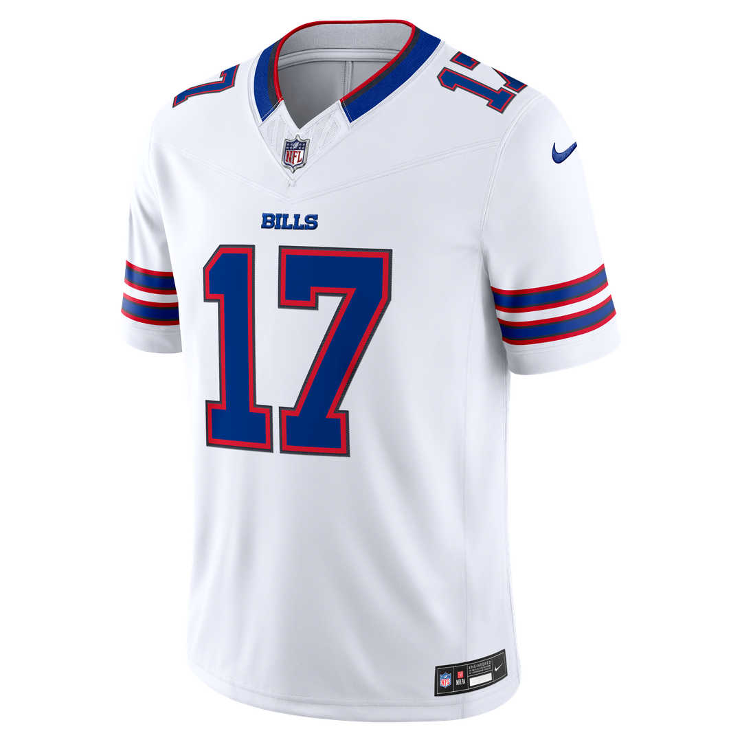 Men's Buffalo Bills Josh Allen White Vapor F.U.S.E. Stitched