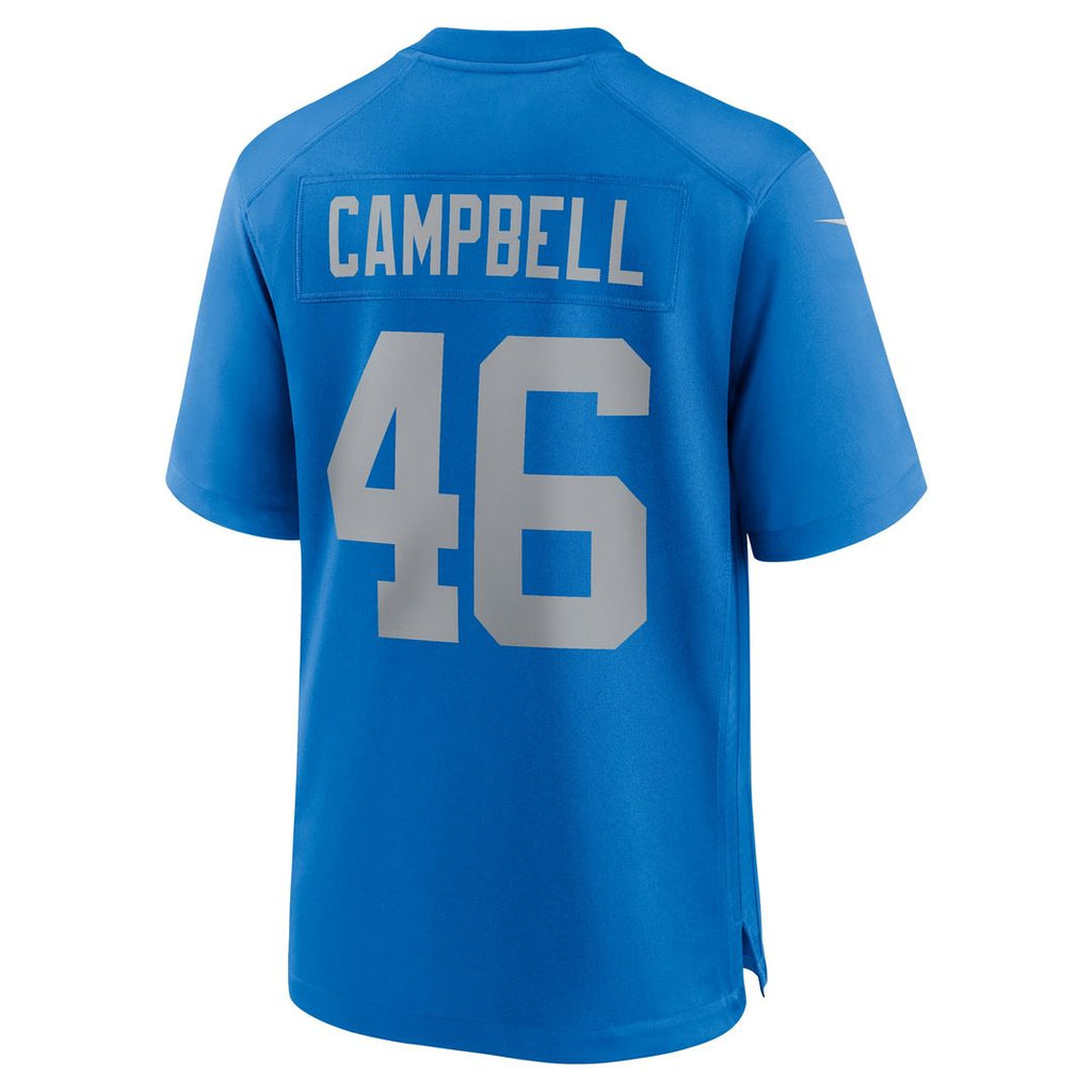 Men's Detroit Lions Jack Campbell Blue Alternate