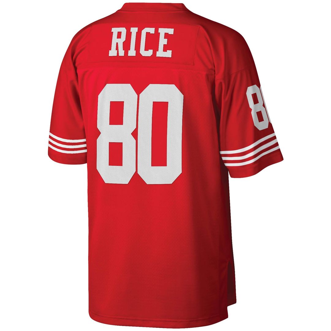 Men's San Francisco 49ers Jerry Rice Scarlet Big & Tall 1990 Retired Player Replica Jersey
