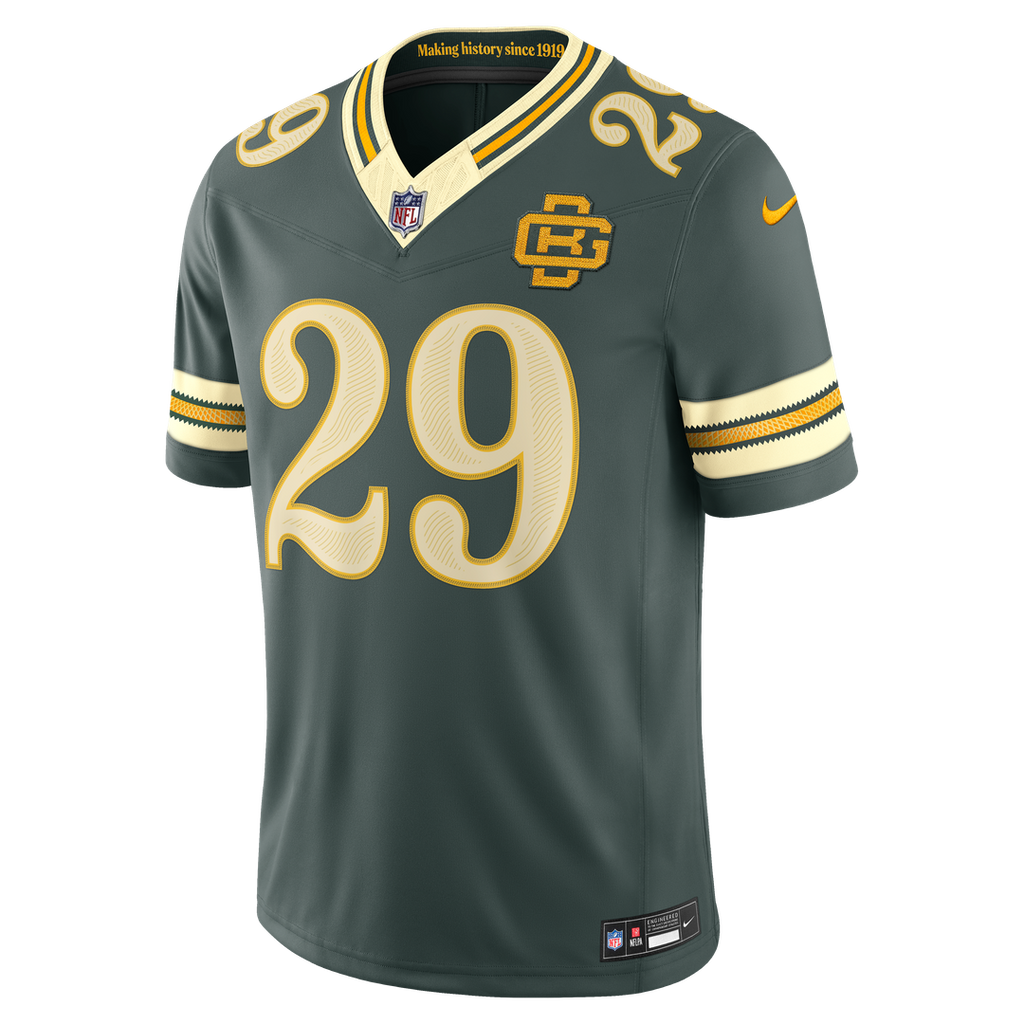 Men's Green Bay Packers Xavier McKinney Green 2026 Rivalries Collection Stitched Jersey