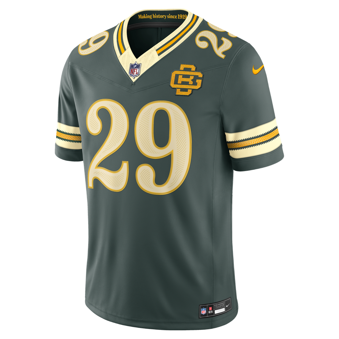 Men's Green Bay Packers Xavier McKinney Green 2026 Rivalries Collection Stitched Jersey