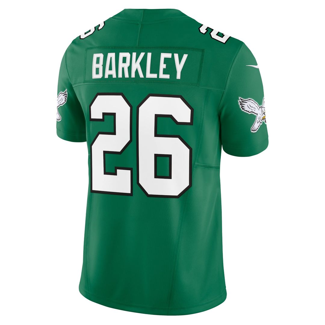 Men's Philadelphia Eagles Saquon Barkley Kelly Green Alternate Vapor F.U.S.E.