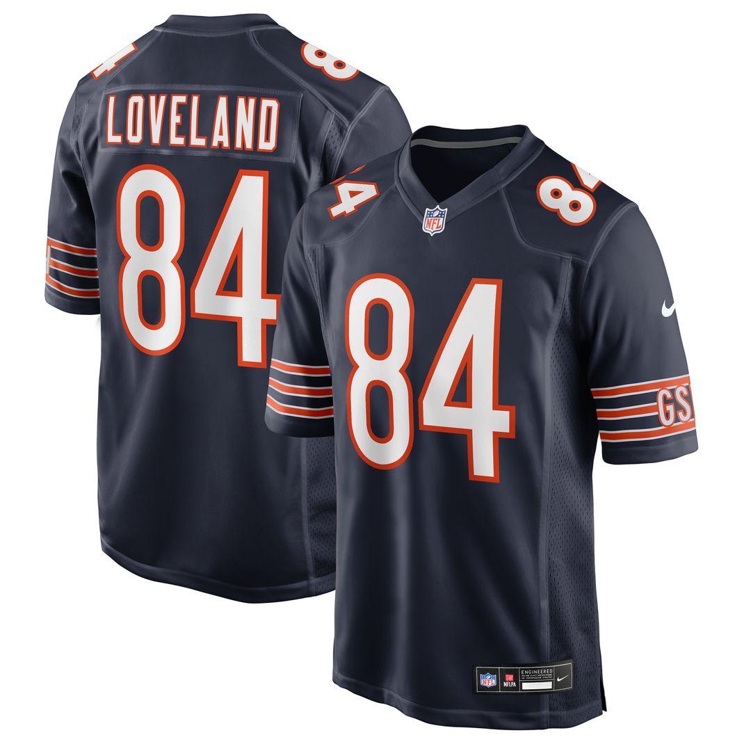 Men's Chicago Bears Colston Loveland Navy Team