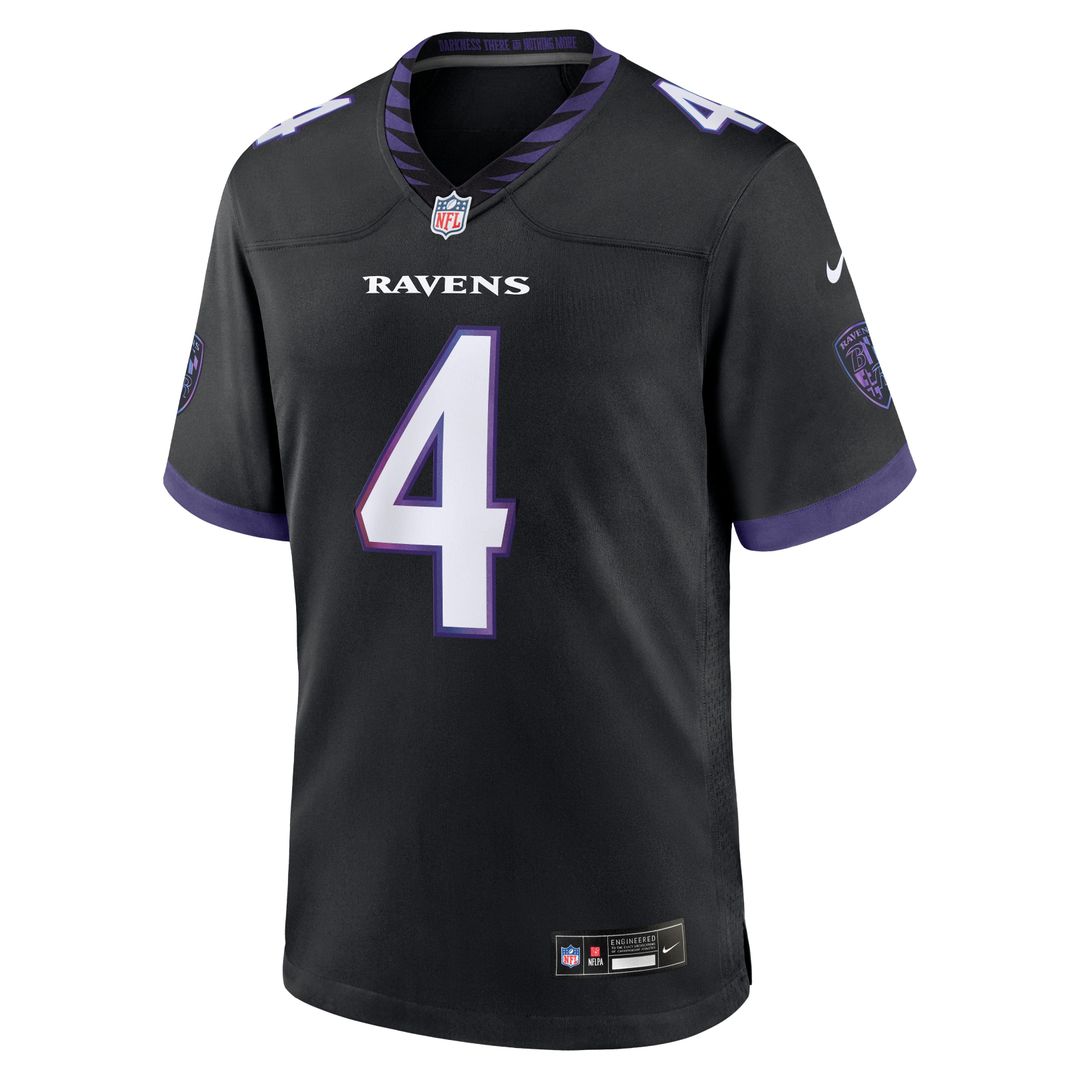 Men's Baltimore Ravens Zay Flowers Black Alternate