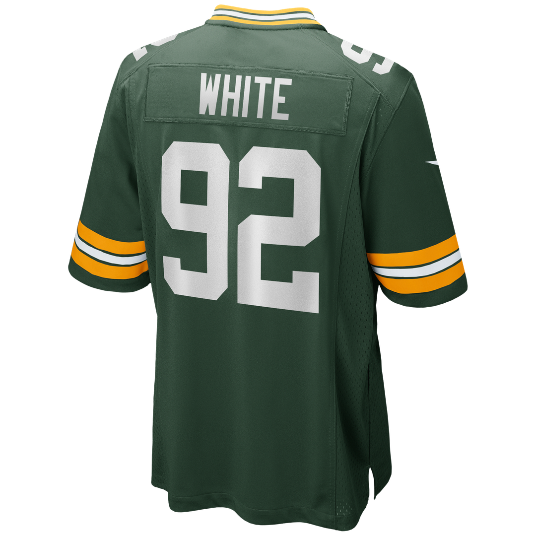 Men's Green Bay Packers Reggie White Green Game Retired Player Jersey