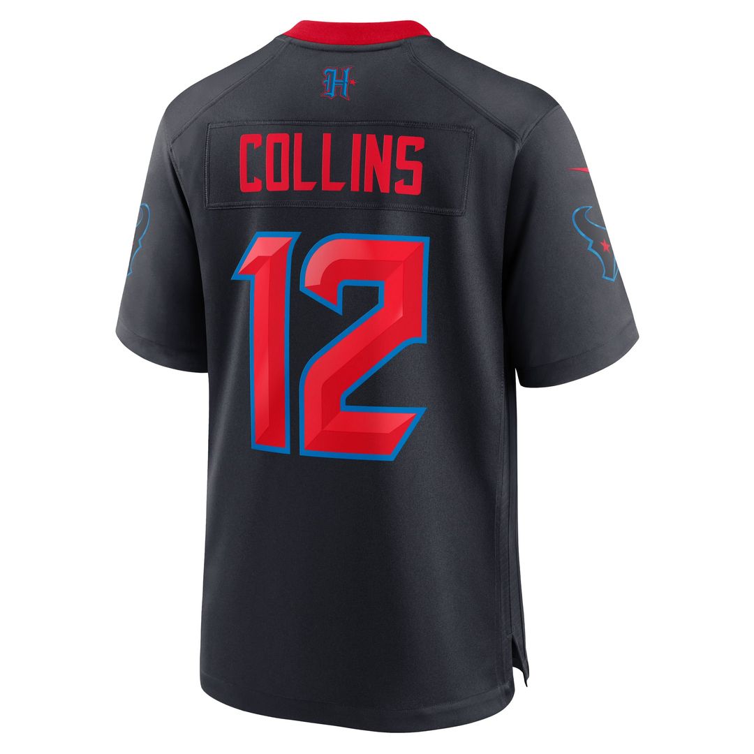 Men's Houston Texans Nico Collins Navy 2nd Alternate