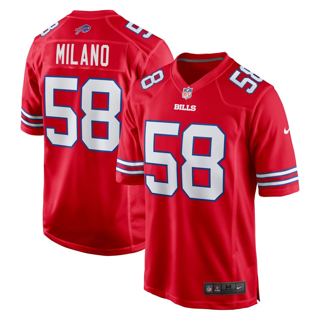 Men's Buffalo Bills Matt Milano Royal Game Player Jersey