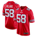Men's Buffalo Bills Matt Milano Red Alternate