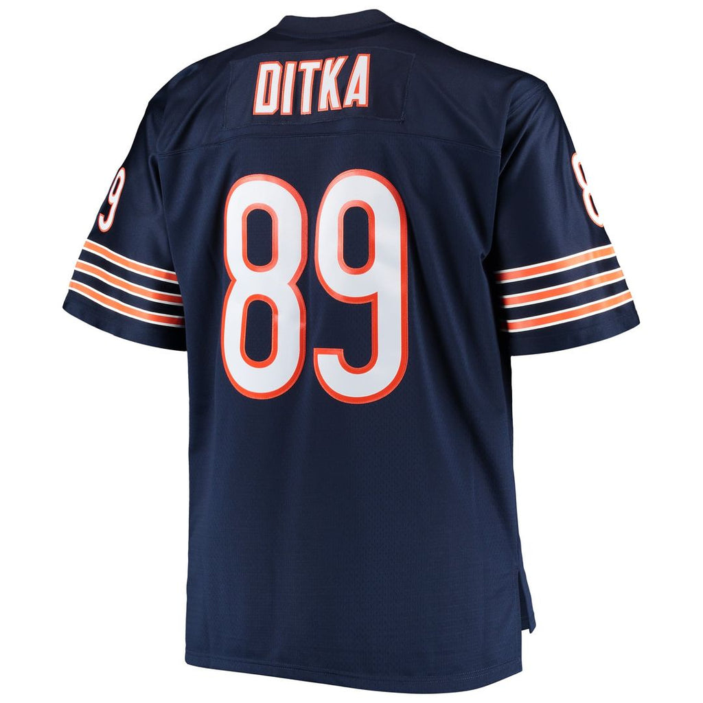 Men's Chicago Bears Mike Ditka Navy Big & Tall 1966 Retired Player Replica Jersey