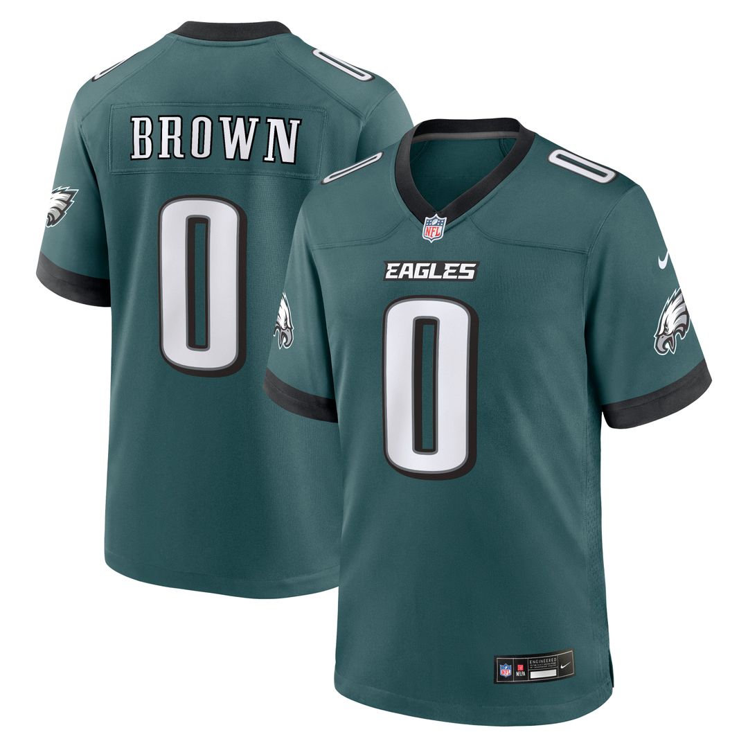 Men's Philadelphia Eagles Marquise Brown Kelly Green Alternate 2
