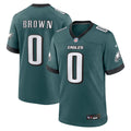 Men's Philadelphia Eagles Marquise Brown Midnight Green Team