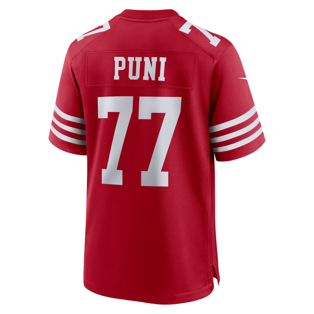 Men's San Francisco 49ers Dominick Puni Scarlet Team