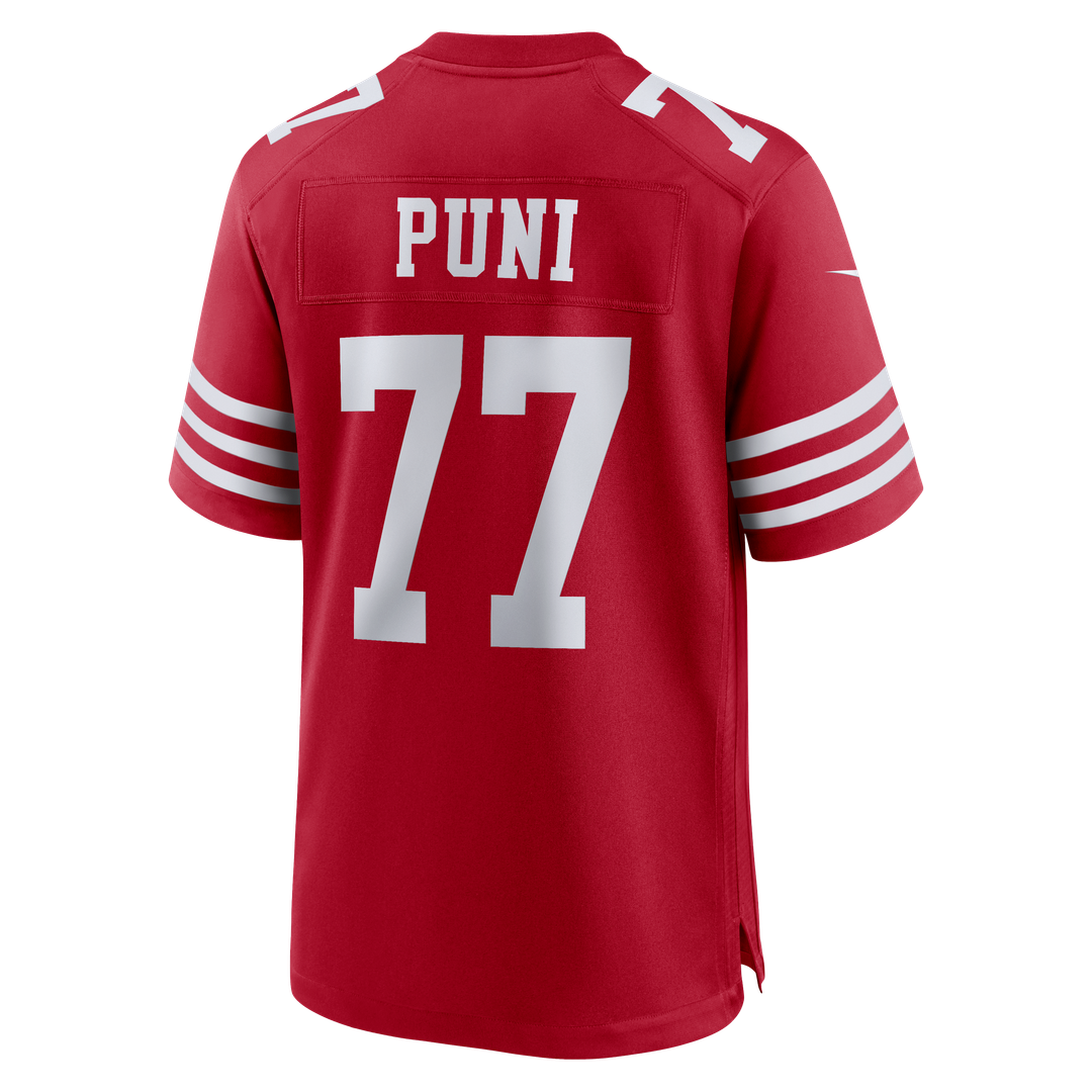 Men's San Francisco 49ers Dominick Puni Scarlet Team