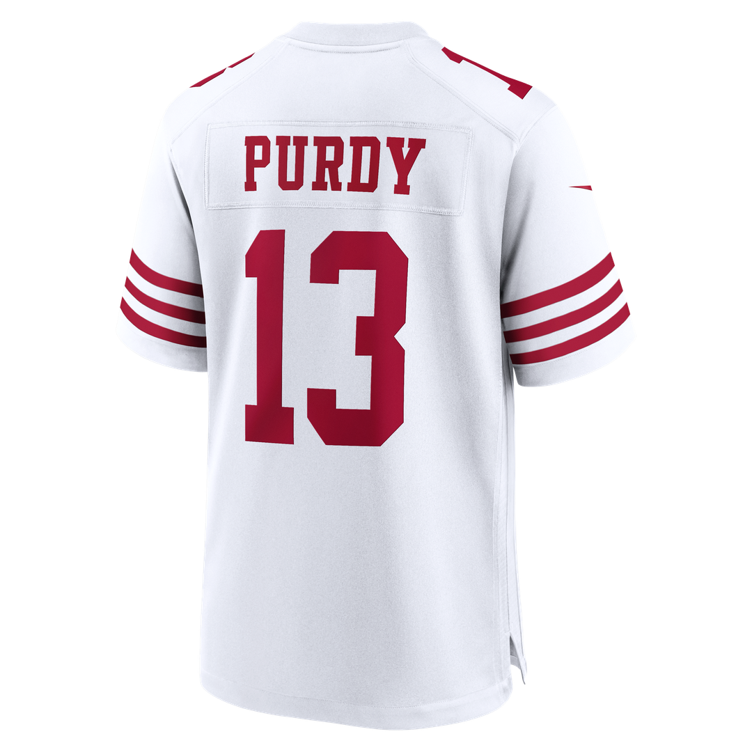 Men's San Francisco 49ers Brock Purdy White 80th Anniversary