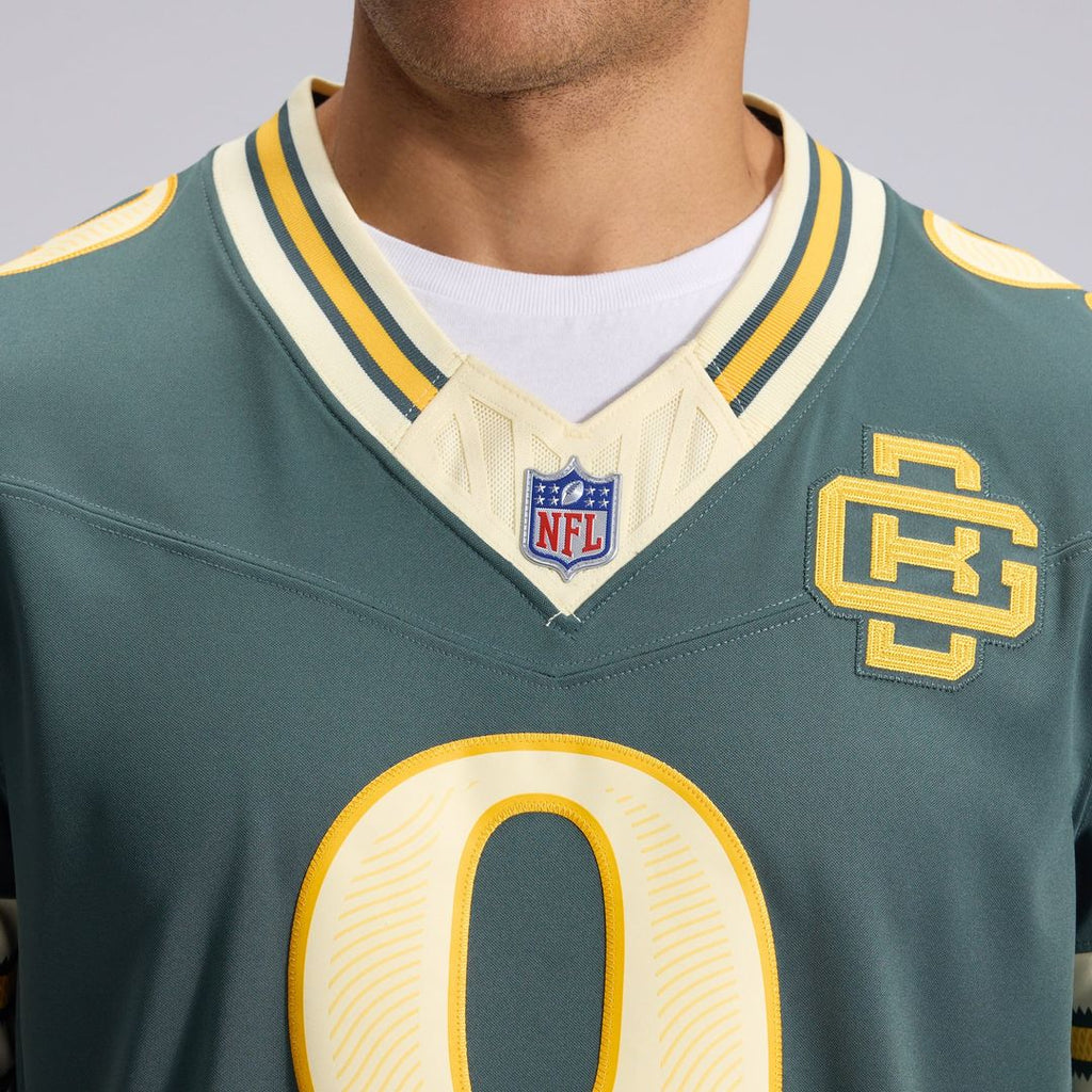 Men's Green Bay Packers Christian Watson Green 2026 Rivalries Collection Stitched Jersey