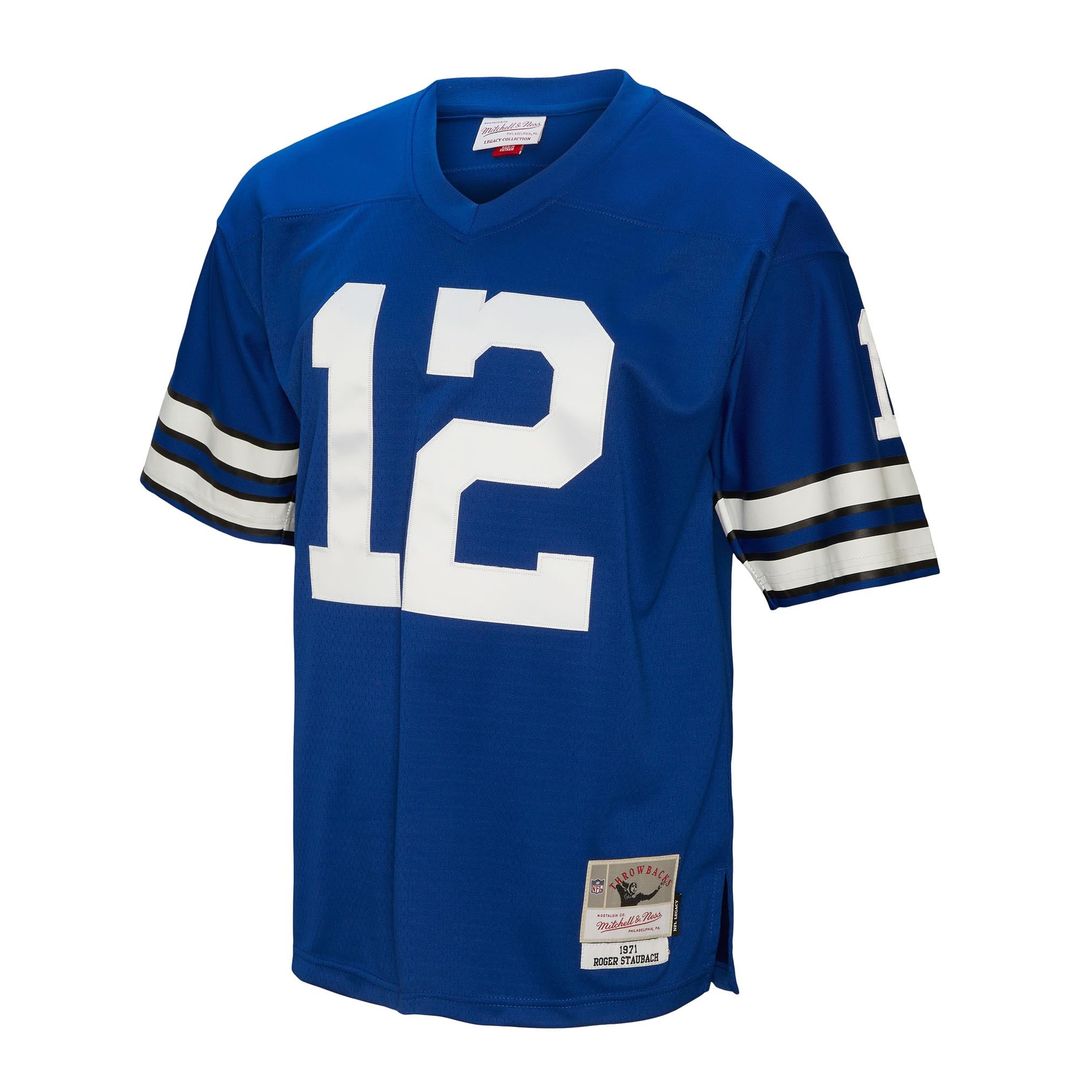 Men's Dallas Cowboys Roger Staubach Royal Legacy Replica Jersey