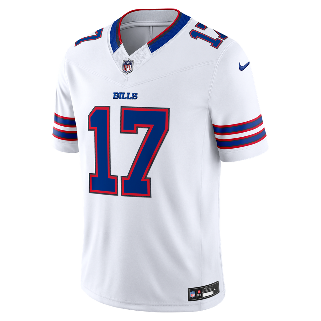 Men's Buffalo Bills Josh Allen White Vapor F.U.S.E. Stitched