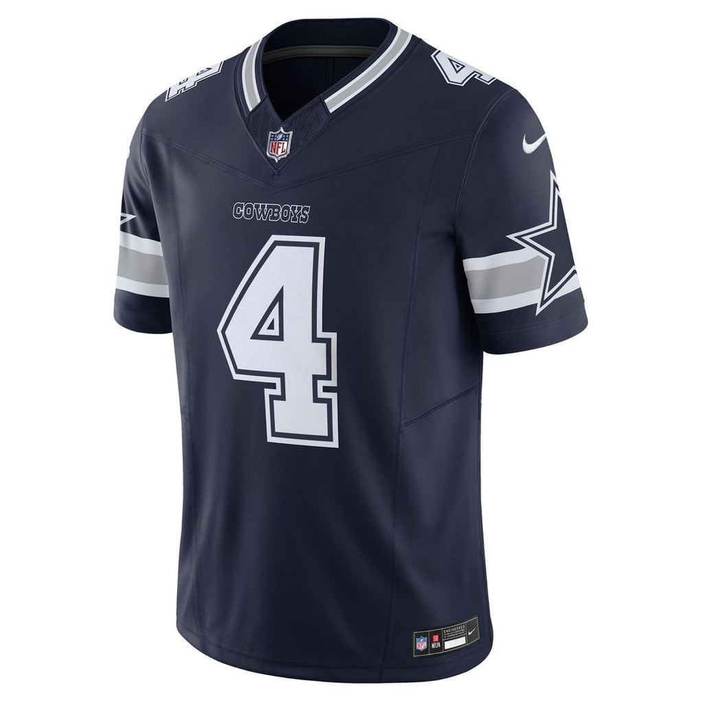 Men's Dallas Cowboys Dak Prescott Navy Vapor F.U.S.E.