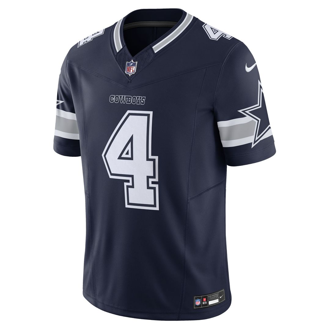 Men's Dallas Cowboys Dak Prescott Navy Vapor F.U.S.E.