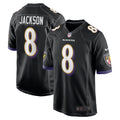Men's Baltimore Ravens Lamar Jackson Black Alternate