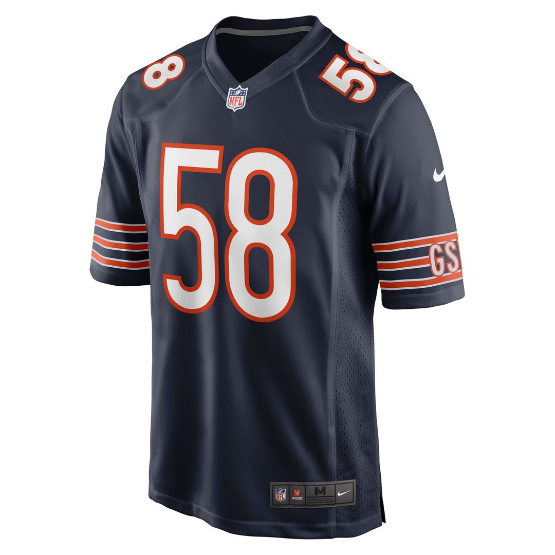 Men's Chicago Bears Darnell Wright Navy