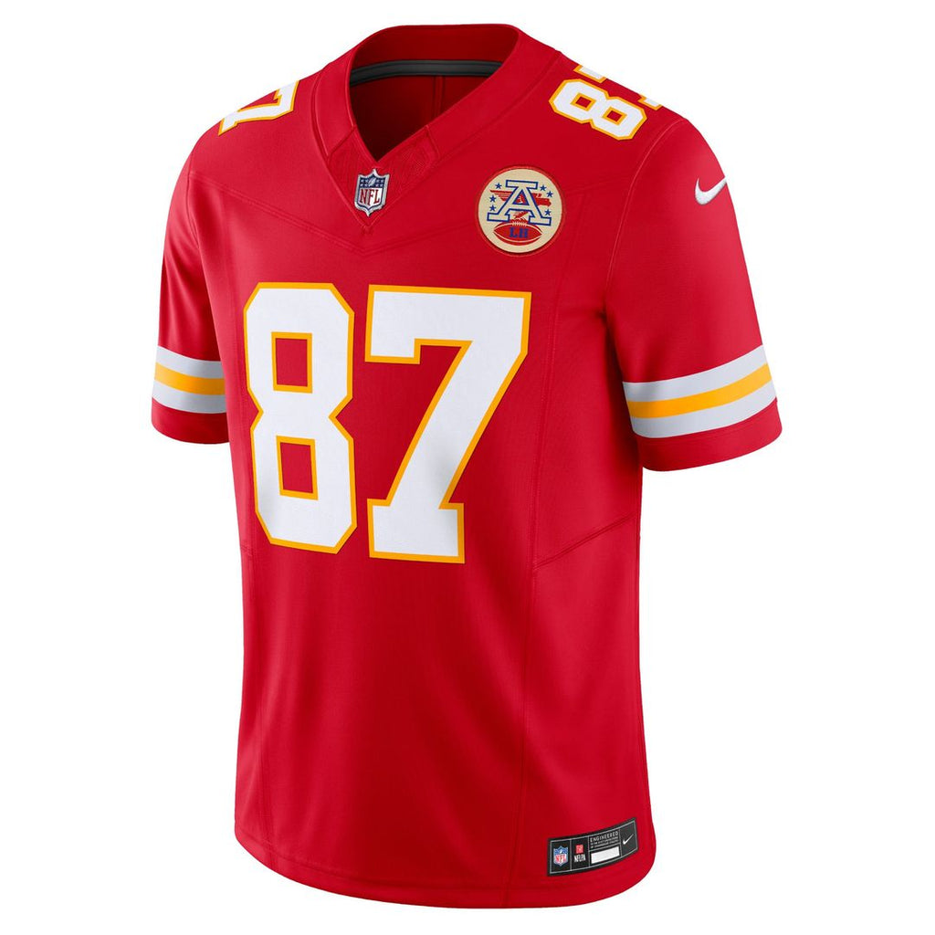 Men's Kansas City Chiefs Travis Kelce Red Vapor F.U.S.E.