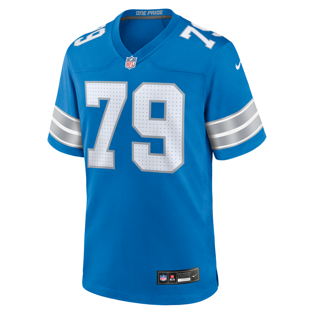 Men's Detroit Lions Larry Borom Blue Team