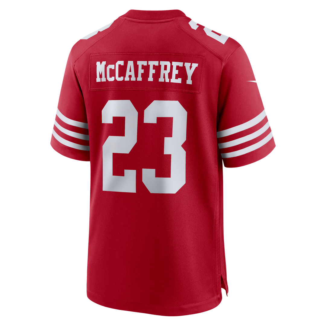 Men's San Francisco 49ers Christian McCaffrey White 80th Anniversary