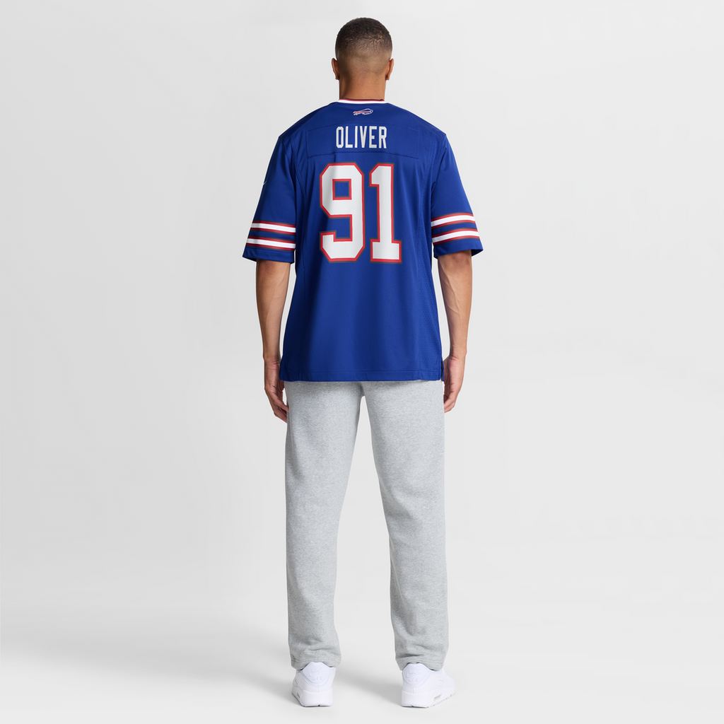 Men's Buffalo Bills Ed Oliver Royal Team Game Player Jersey