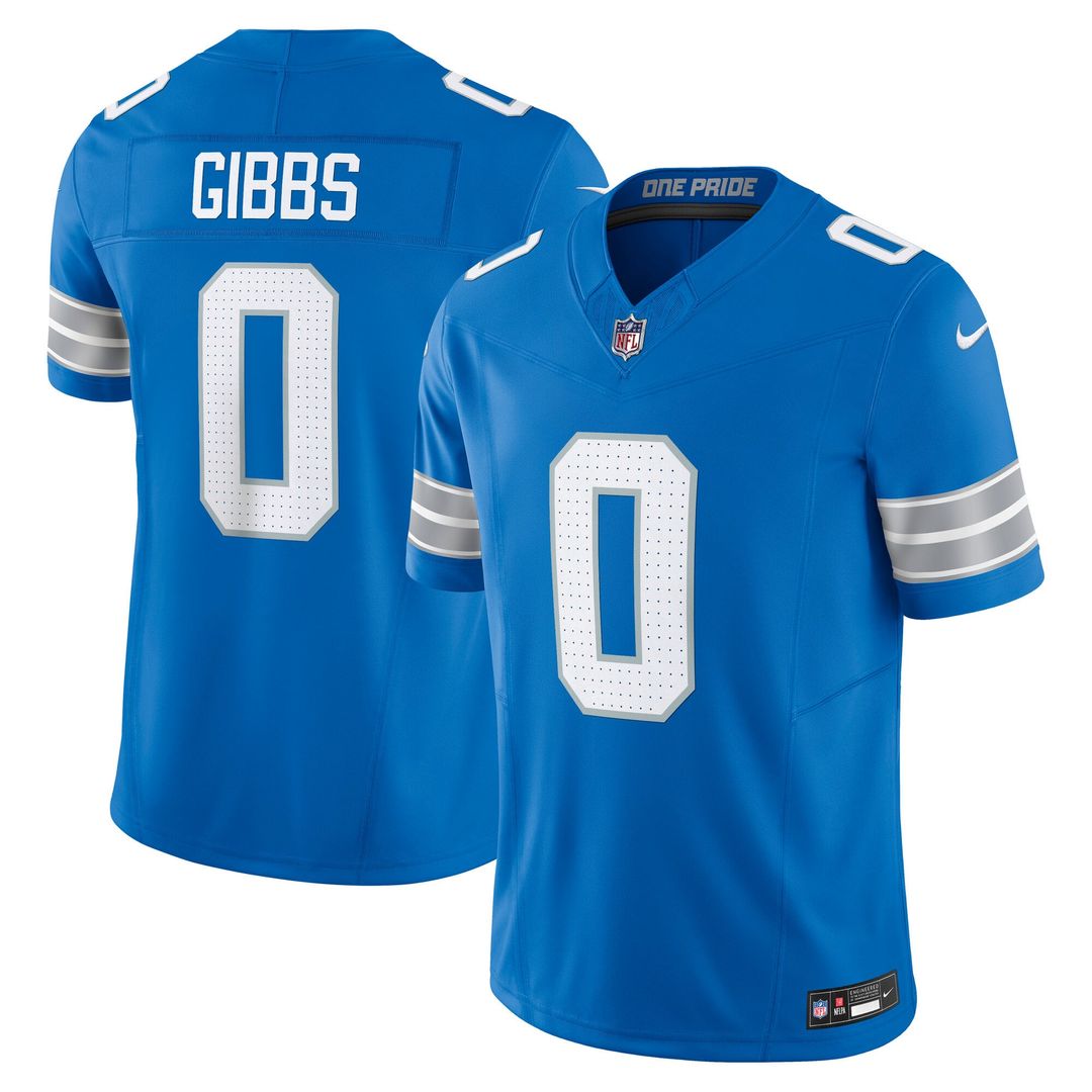 Men's Detroit Lions Jahmyr Gibbs Black 2nd Alternate Vapor F.U.S.E.