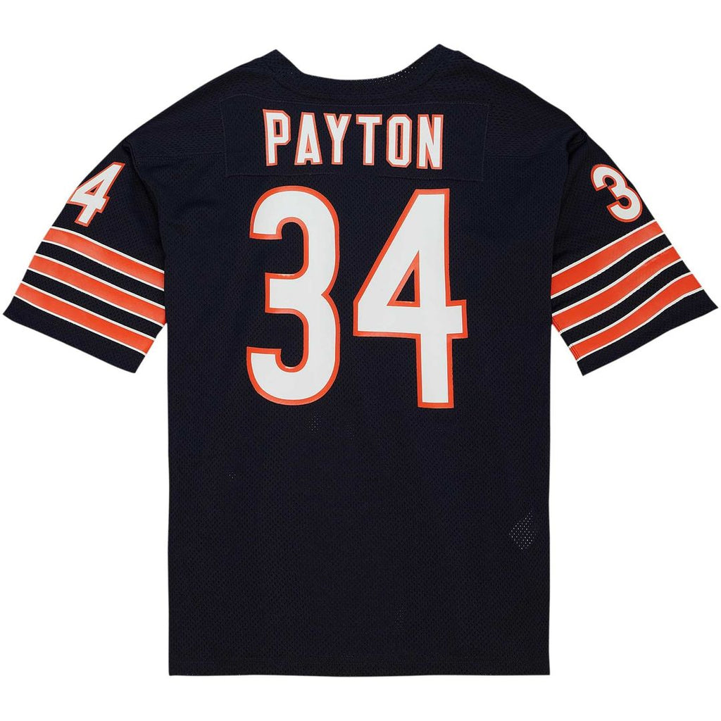 Men's Chicago Bears 1985 Walter Payton White Authentic Throwback Retired Player Jersey