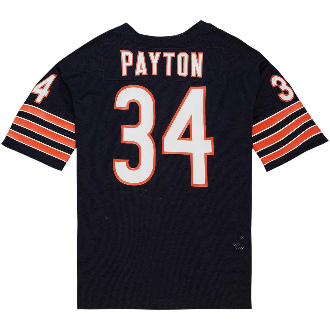 Men's Chicago Bears 1985 Walter Payton White Authentic Throwback Retired Player Jersey