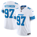 Men's Detroit Lions Aidan Hutchinson White Vapor F.U.S.E. Stitched
