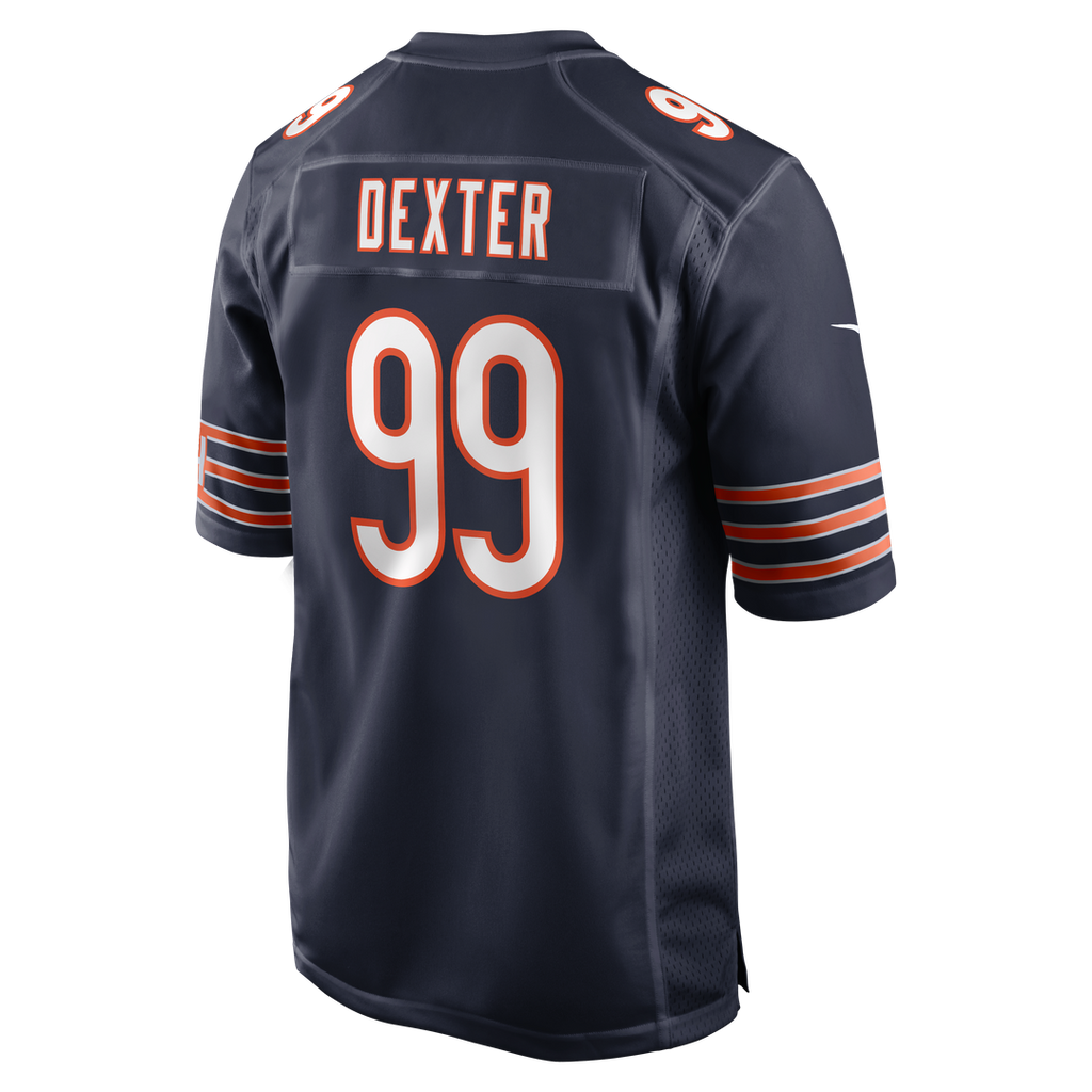 Men's Chicago Bears Gervon Dexter Sr Navy Team