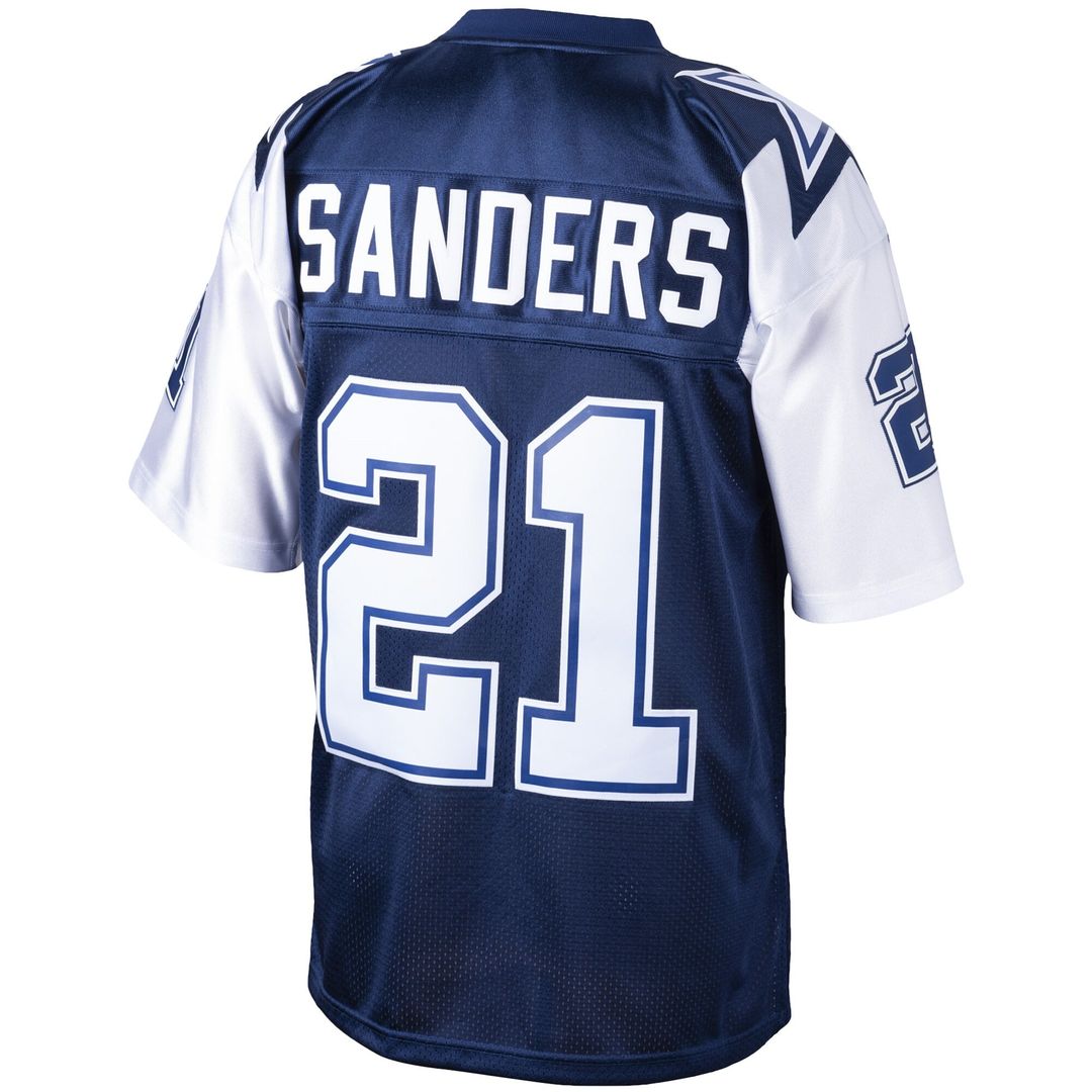Men's Dallas Cowboys Deion Sanders Navy Big & Tall 1995 Retired Player Replica Jersey